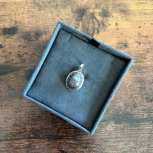 David Yurman Large Petrvs Scarab Pendant in Sterling Silver - RARE - Picture 4 of 15